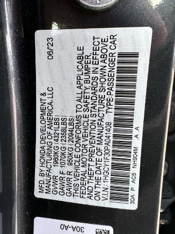 2023 Honda Accord Sedan EX