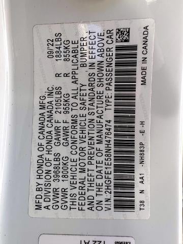 2022 Honda Civic Si Base