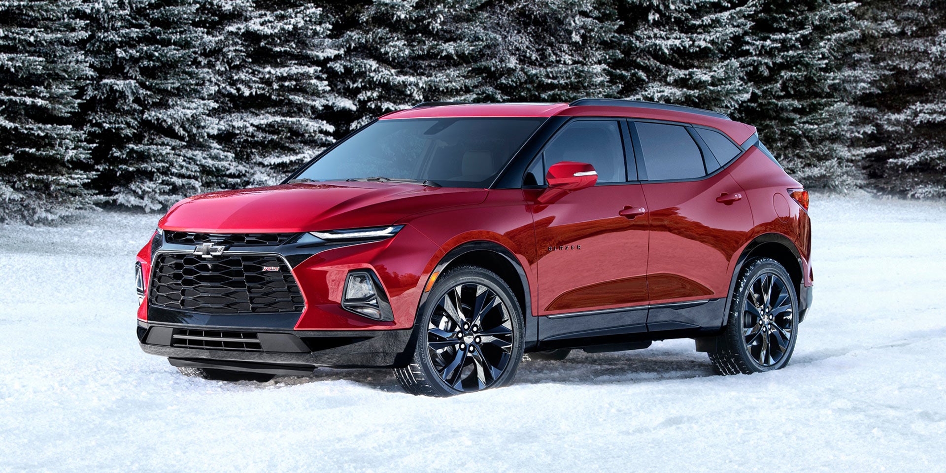 reg blazer car parked on snow