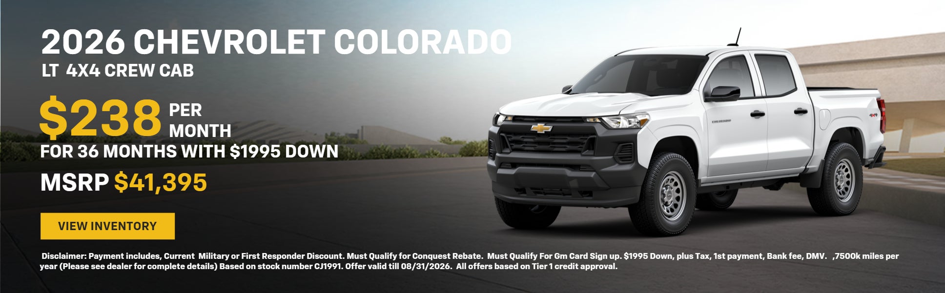 2026 Chevrolet Colorado LT  4X4 Crew Cab