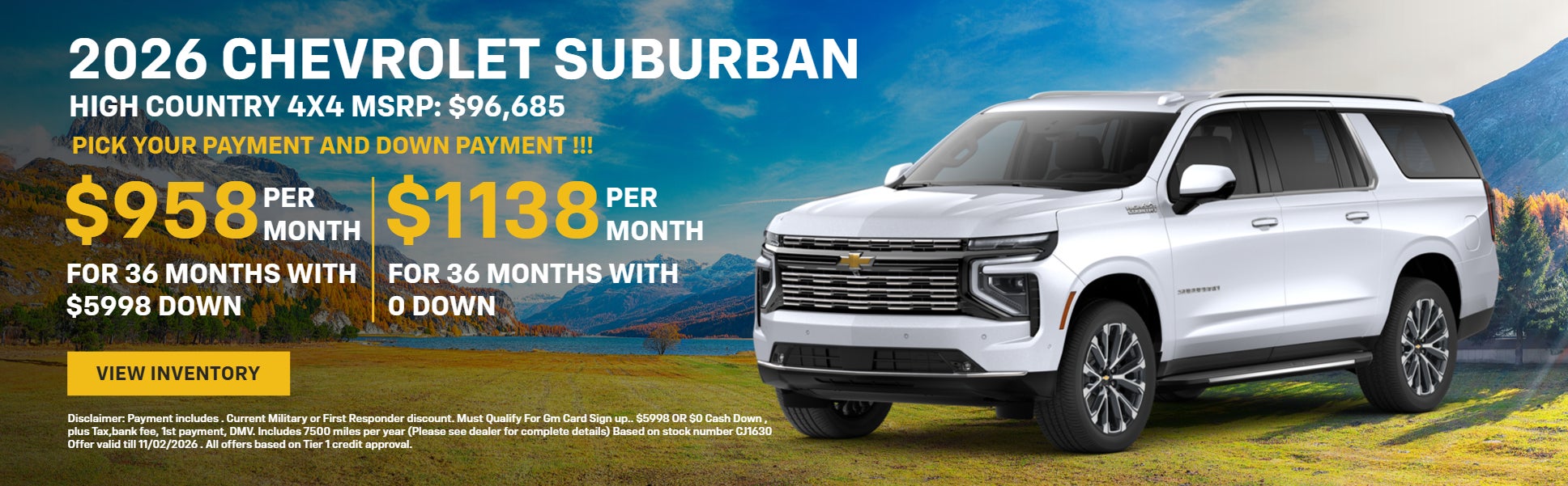 2026 Chevrolet SUBURBAN